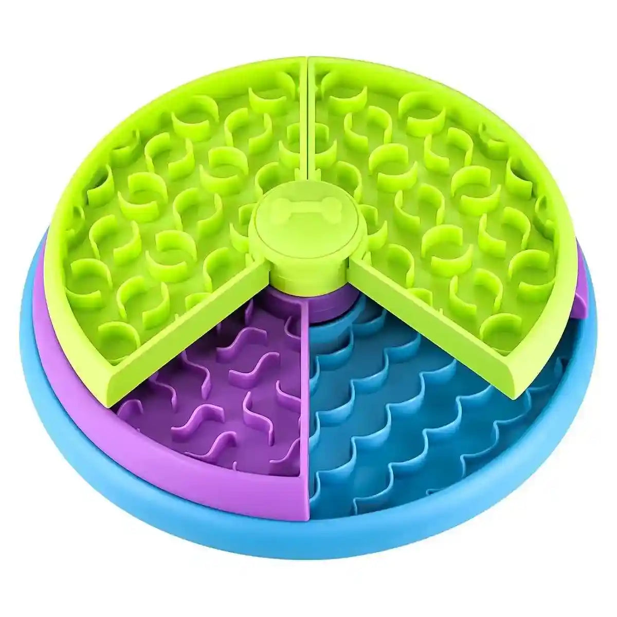 Interactive Slow Feeder Dog Bowl Rotating Design for Healthy Eating