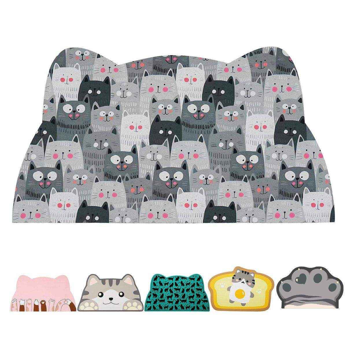 Pet Feeding Mat Non-Slip Waterproof Silicone Meal Mat for Pets