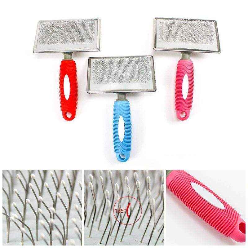 Pet Grooming Slicker Brush – Effective Cat & Dog Deshedding Tool