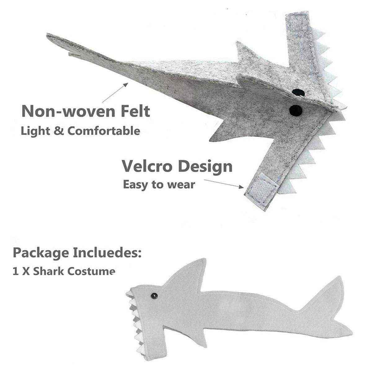 Lizard Shark Costume for Small Pets Adorable Reptile Outfit for Halloween Party