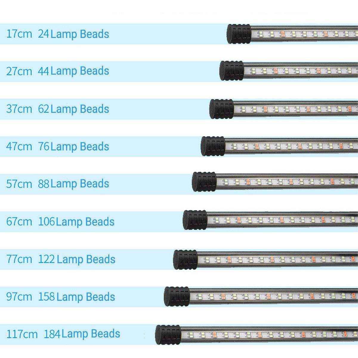 LED Aquarium Light Adjustable Fish Tank Lighting with 3 Modes