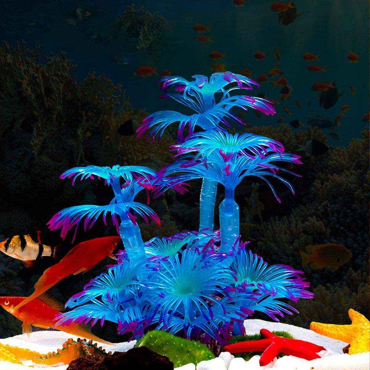 Soft Coral Fish Tank Scenery Decoration Vibrant Silk Aquarium Plants