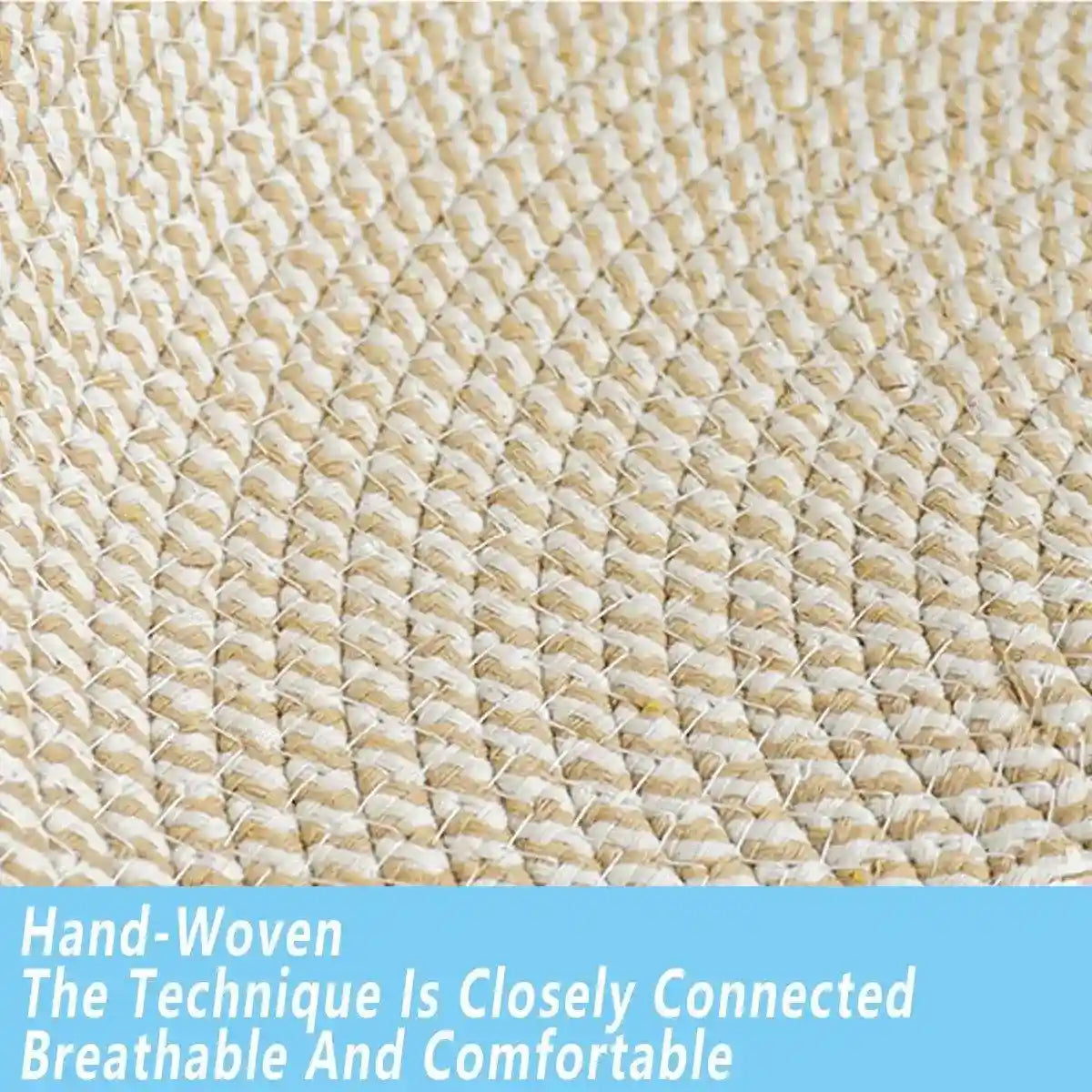 Hand-Woven Cattail Cat Nest with Scratch Board