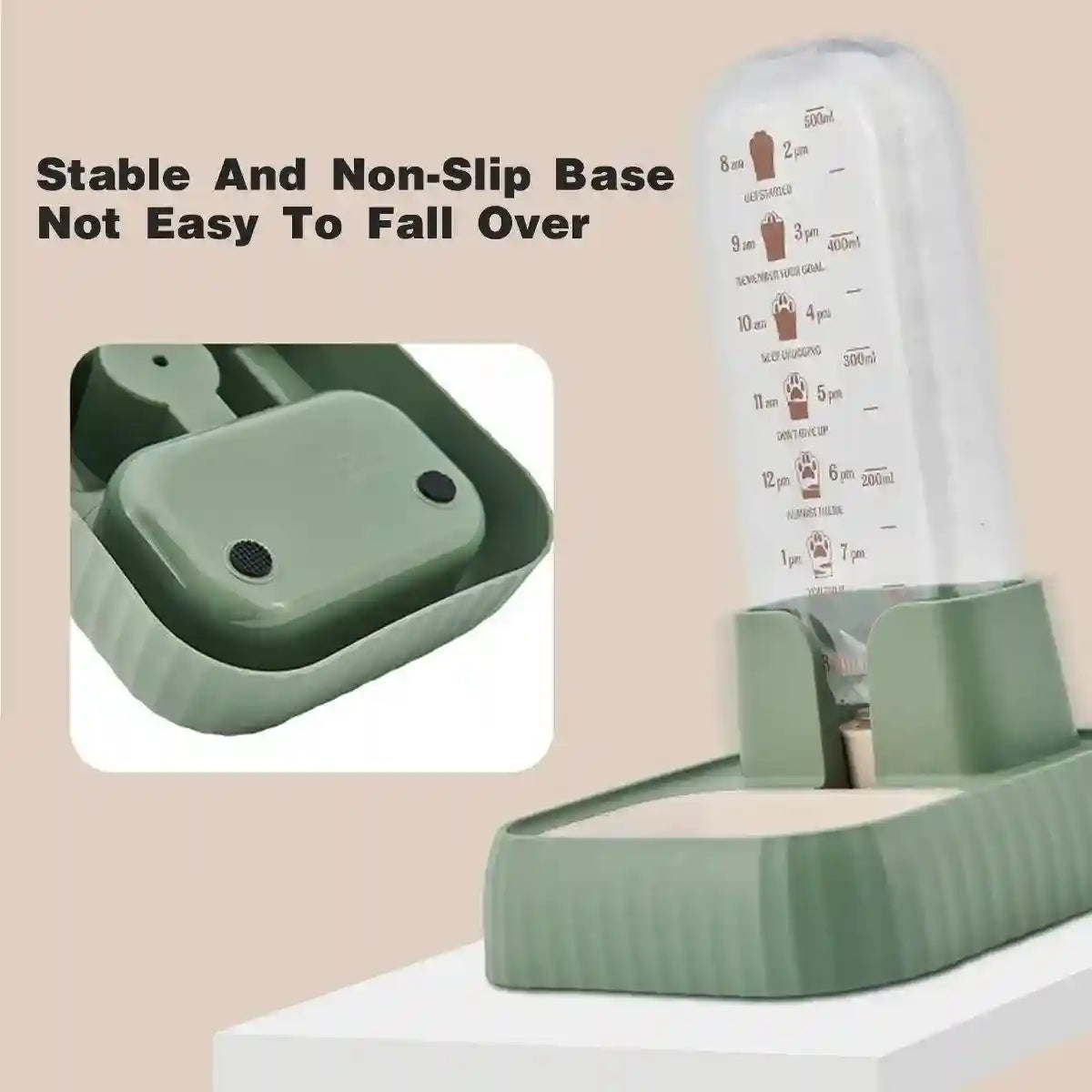 Automatic Pet Water Dispenser for Cats and Dogs with Siphon Refill System