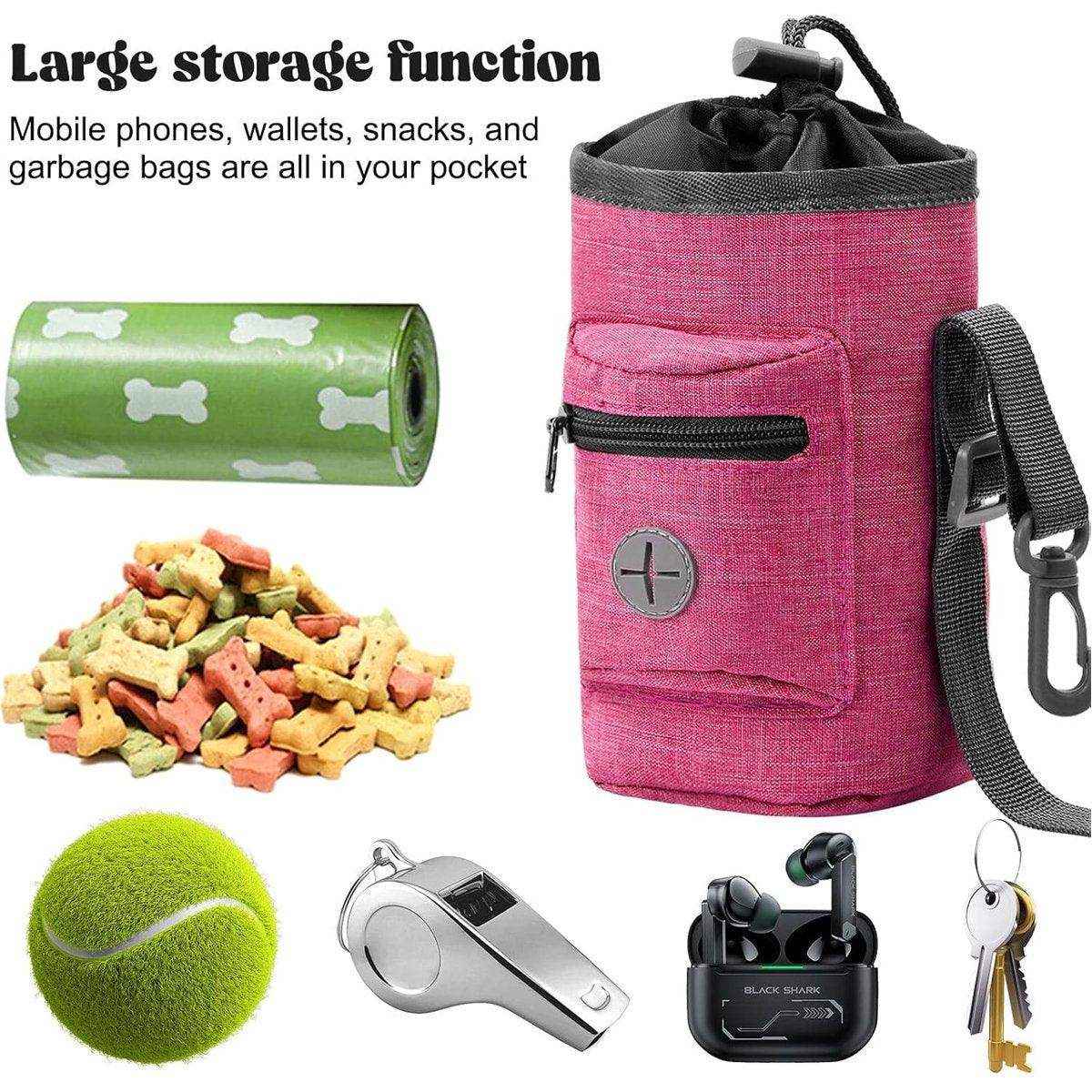 Pet Training Bag & Dog Walking Waist Bag Multi-use Garbage Collection Bag