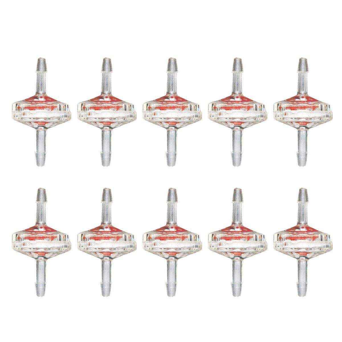 10pcs Plastic Check Valve Water Air Stop Valve for Aquarium Fish Tank Air Pump