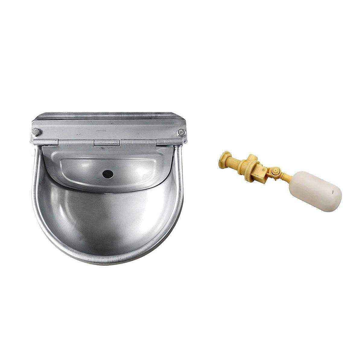Automatic Stainless Steel Water Bowl 4L Auto Fill Drinking Trough for animals