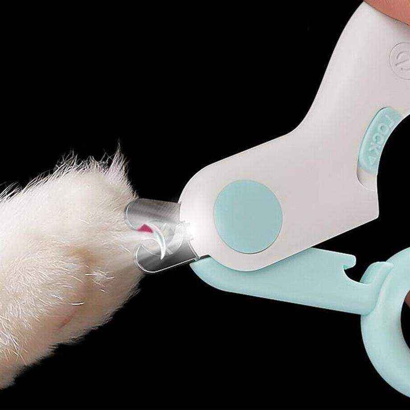 LED Pet Nail Clippers with Light - Safe & Precise Dog and Cat Clippers