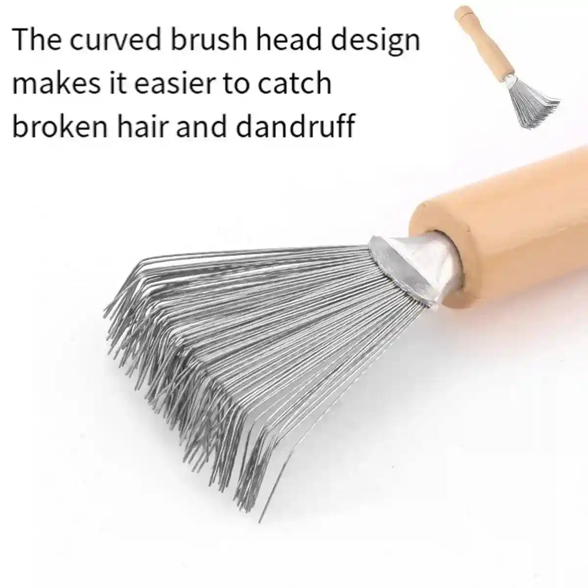 4PCS Hair Comb Cleaning Brush Set Wooden Airbag Comb Cleaner Claw Brush Tool