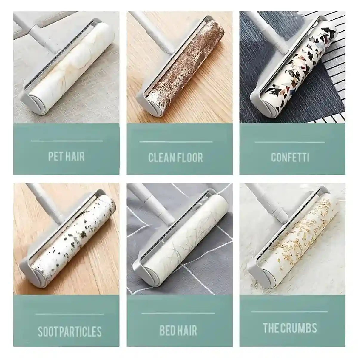 Pet Hair Roller with Retractable Handle for Efficient Pet Hair Removal