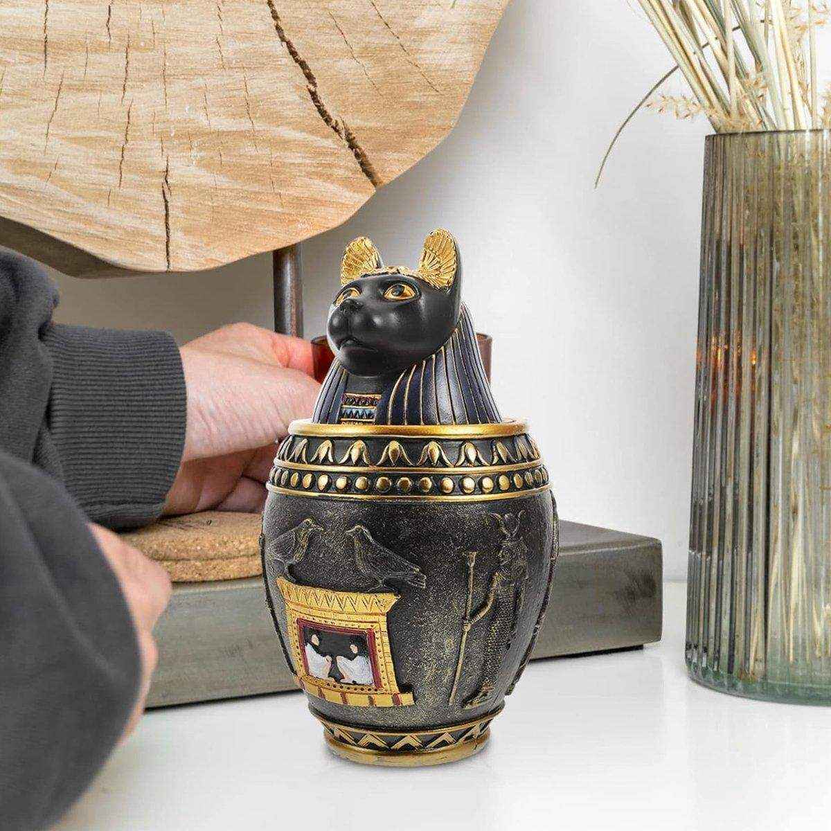 Pet Urn Storage Jar Decorative Ornament for Home Memorial Ashes Container