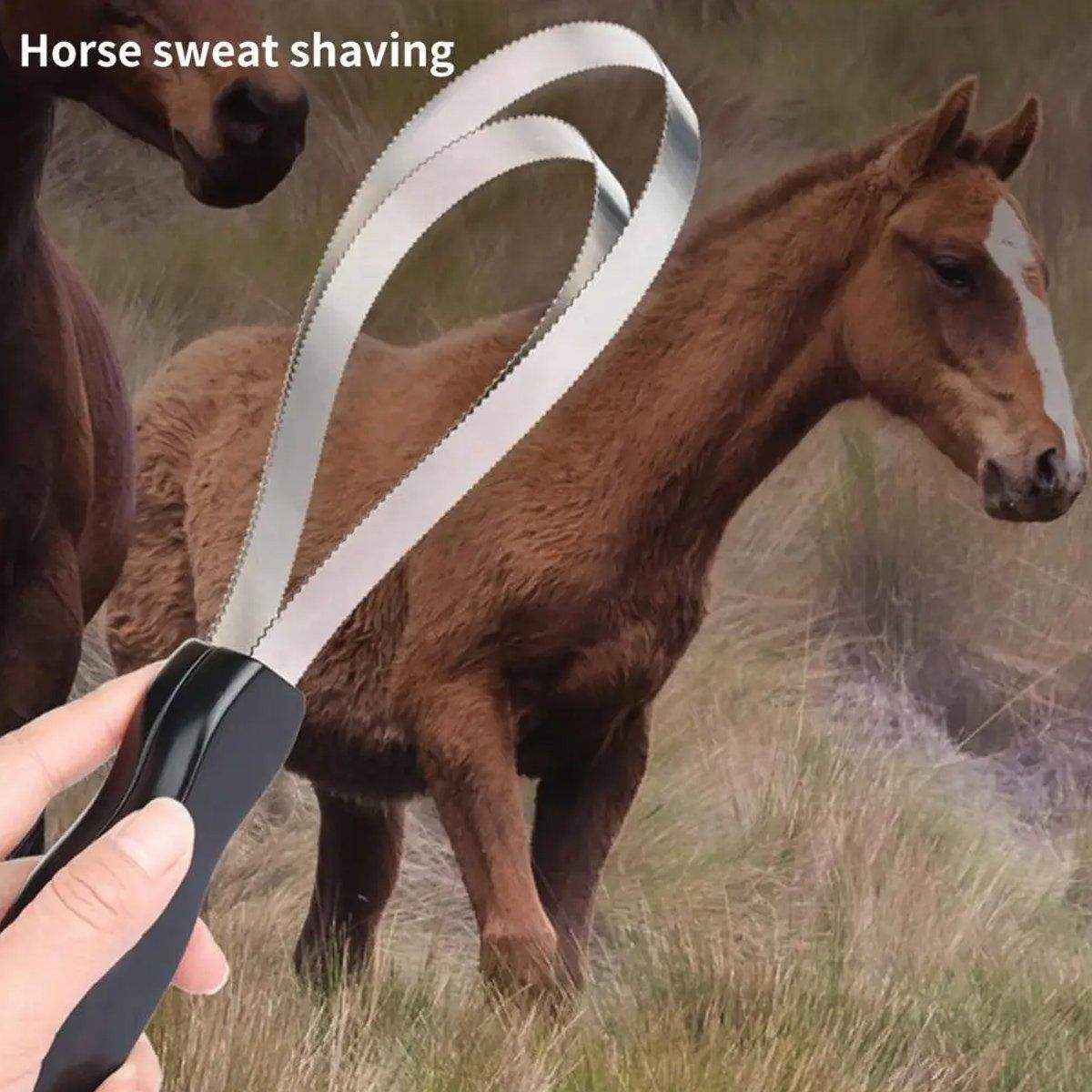 Effective Horse Shedding Blade for Grooming Loose Hair & Dirt Removal