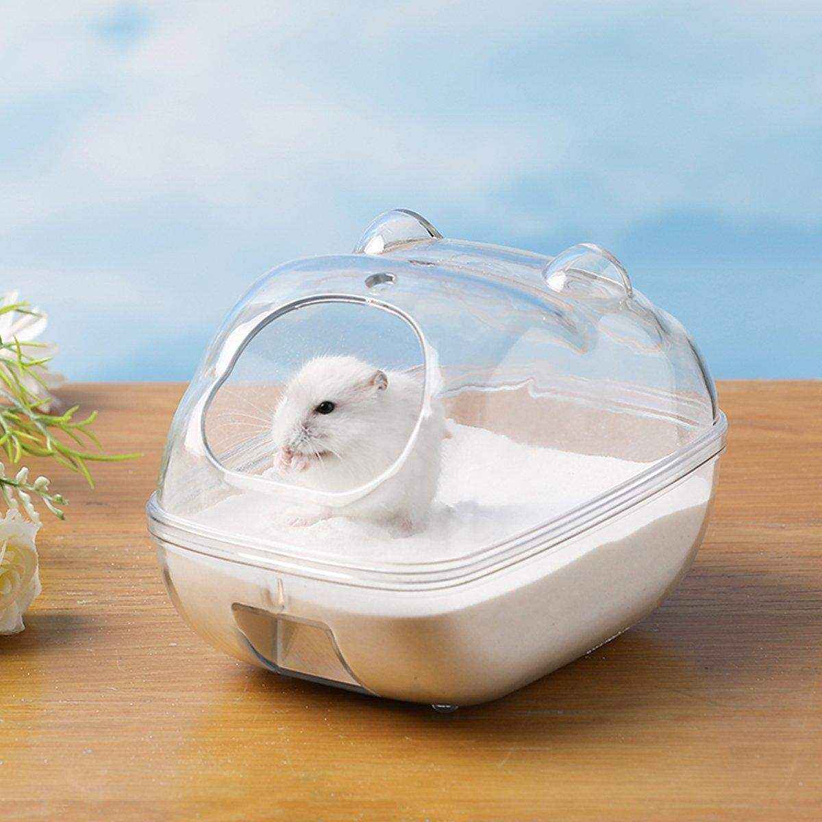 Transparent Hamster House Bathroom & Toilet Nest for Small Pets