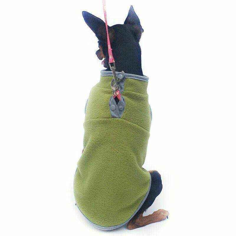 Winter Fleece Dog Jumper for Small to Medium Pets Warm & Soft Vest