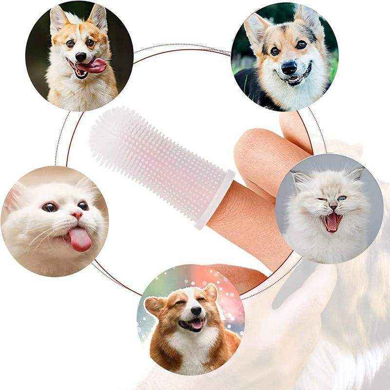 Easy-to-Use Finger Toothbrush for Dogs – Gentle Silicone Pet Dental Care