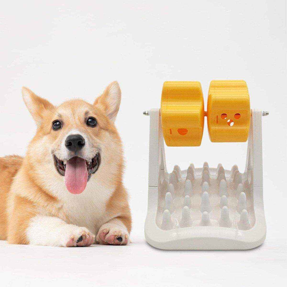 Interactive Pet Food Dispensing Roller Toy Slow Feeder for Dogs & Cats