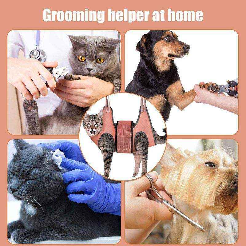 Stress-Free Trimming for Cats and Small Pets with Pet Grooming Hammock