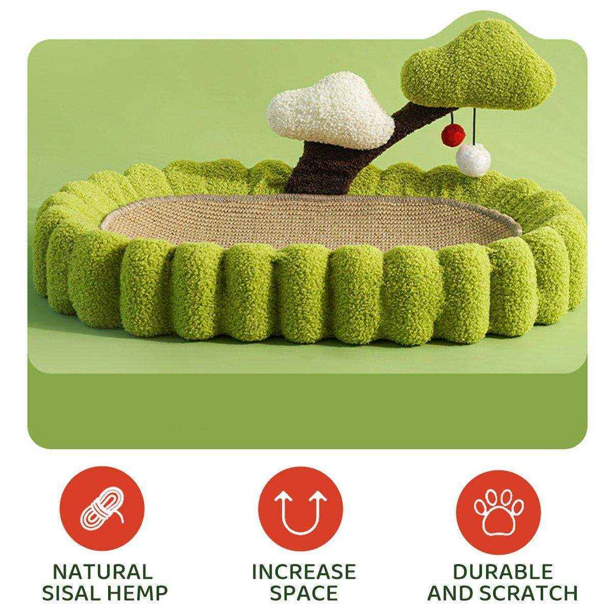 Durable Cat Scratching Bowl Mat Scratch Pad Cat Toy