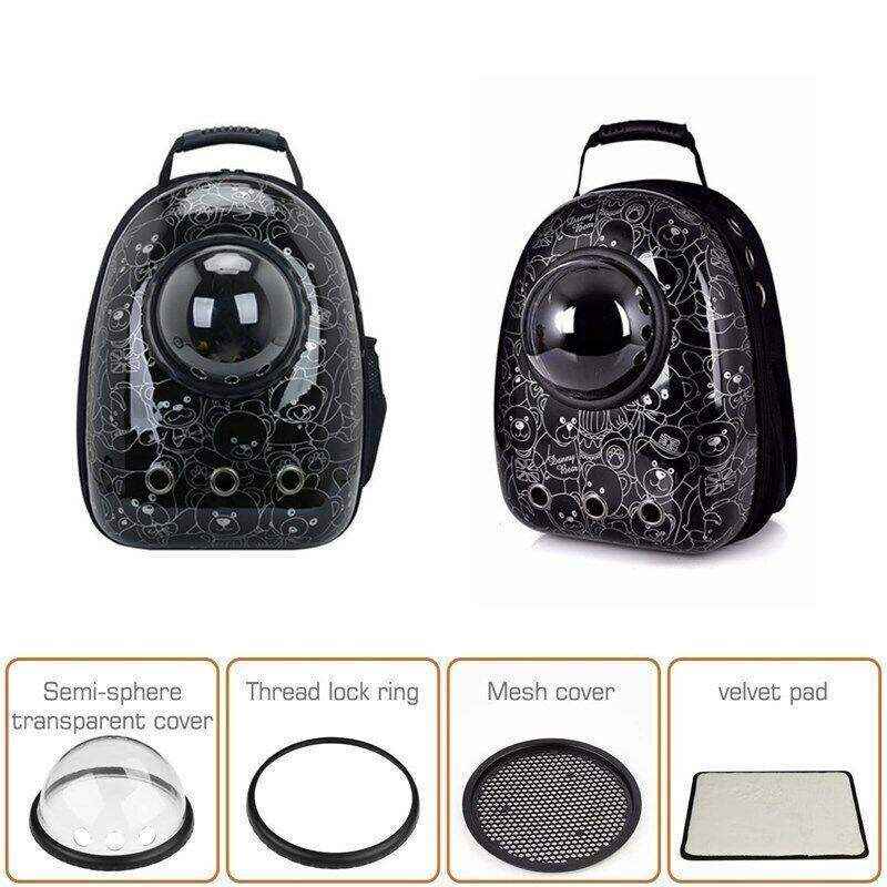 Transparent Pet Bubble Backpack Carrier for Cats and Small Dogs