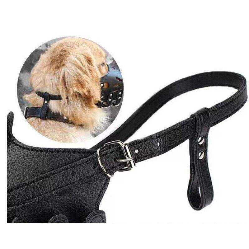 Adjustable Training Tool with Comfortable Fit Dog Muzzle for Barking