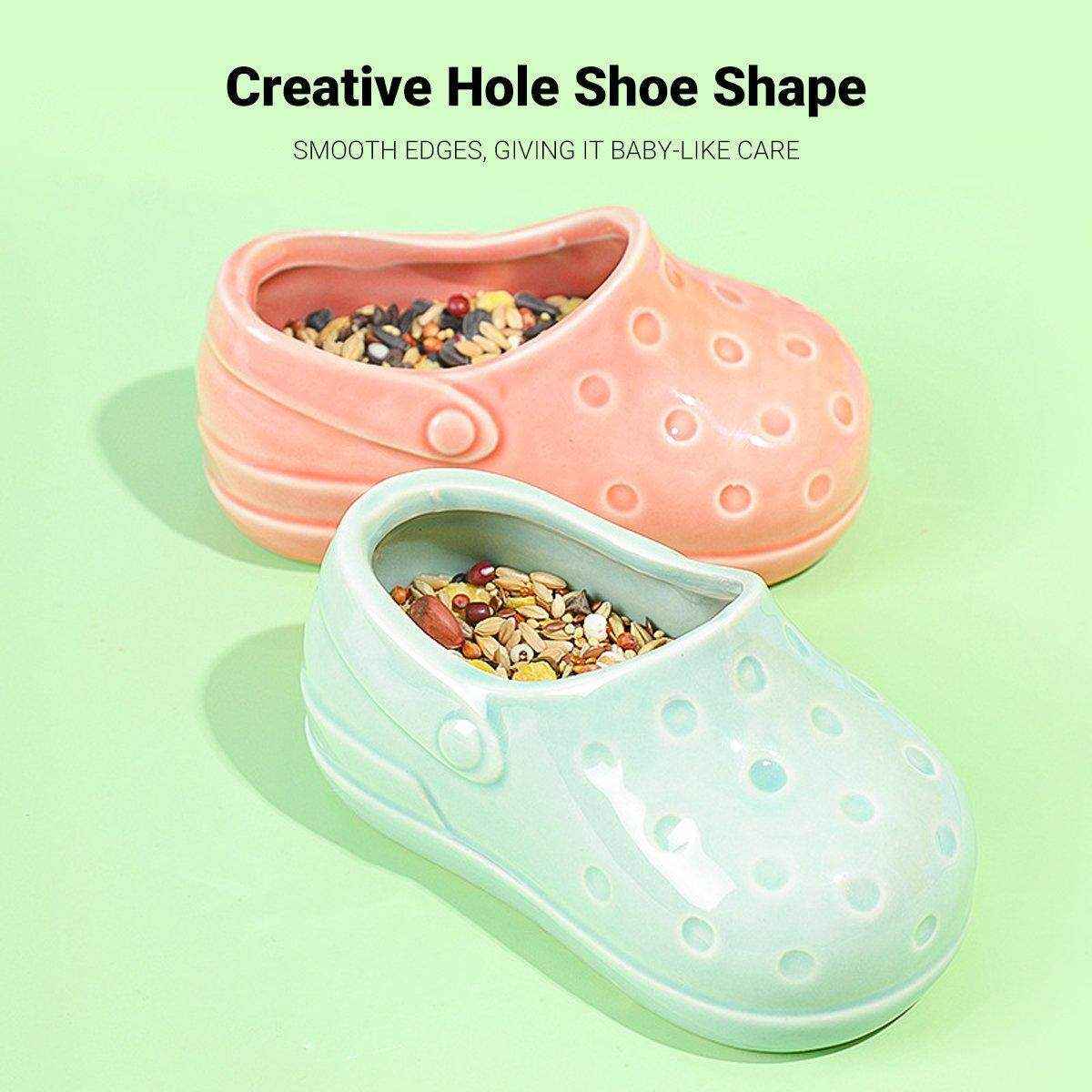 Hamster Food Basin Hedgehog Bowl Anti-tip Feeder