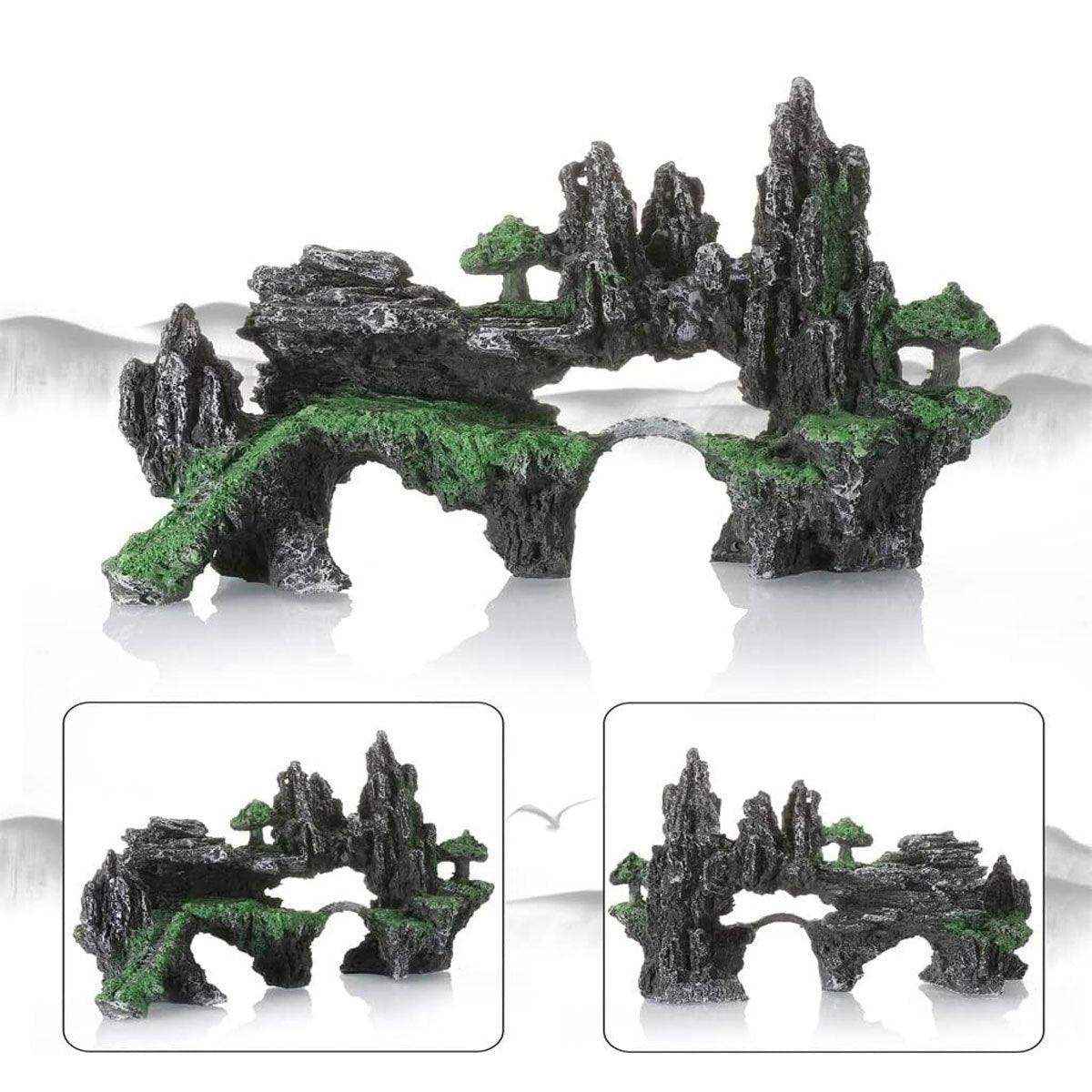 Aquarium Mountain Decoration Realistic Resin Fish Tank Ornament