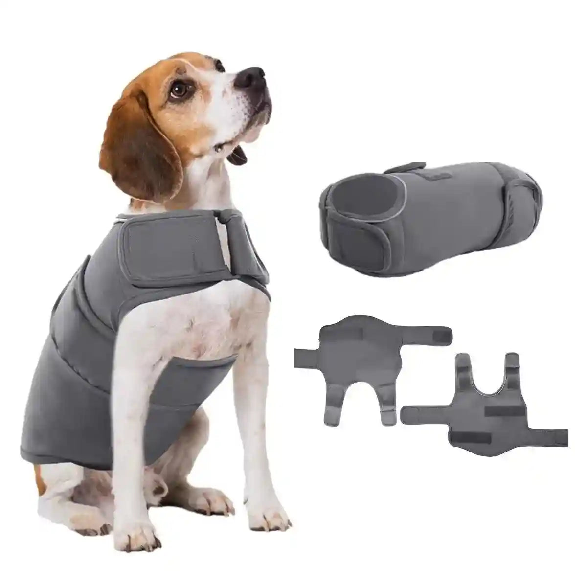 Dog Anxiety Relief Vest Calming & Adjustable with Reflective Strips