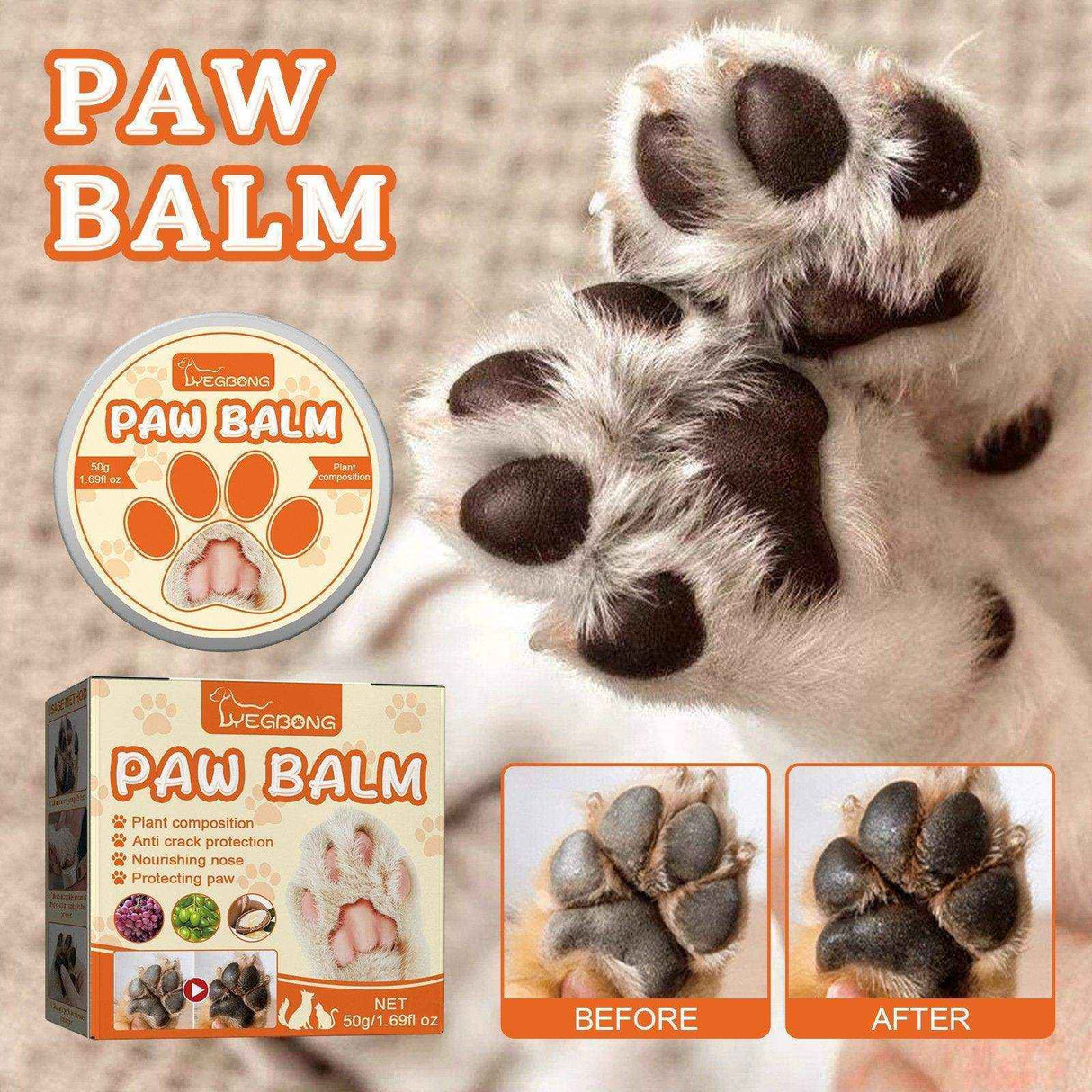 Pet Moisturizing Paw Paste