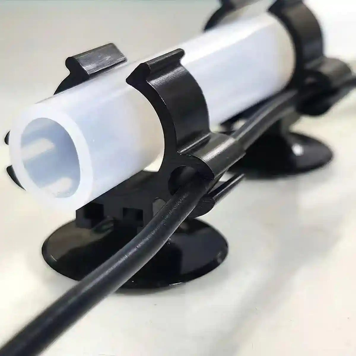 10X Black Heater Double Buckle Suction Cup Sucker Clip Holder Fish Tank Aquarium