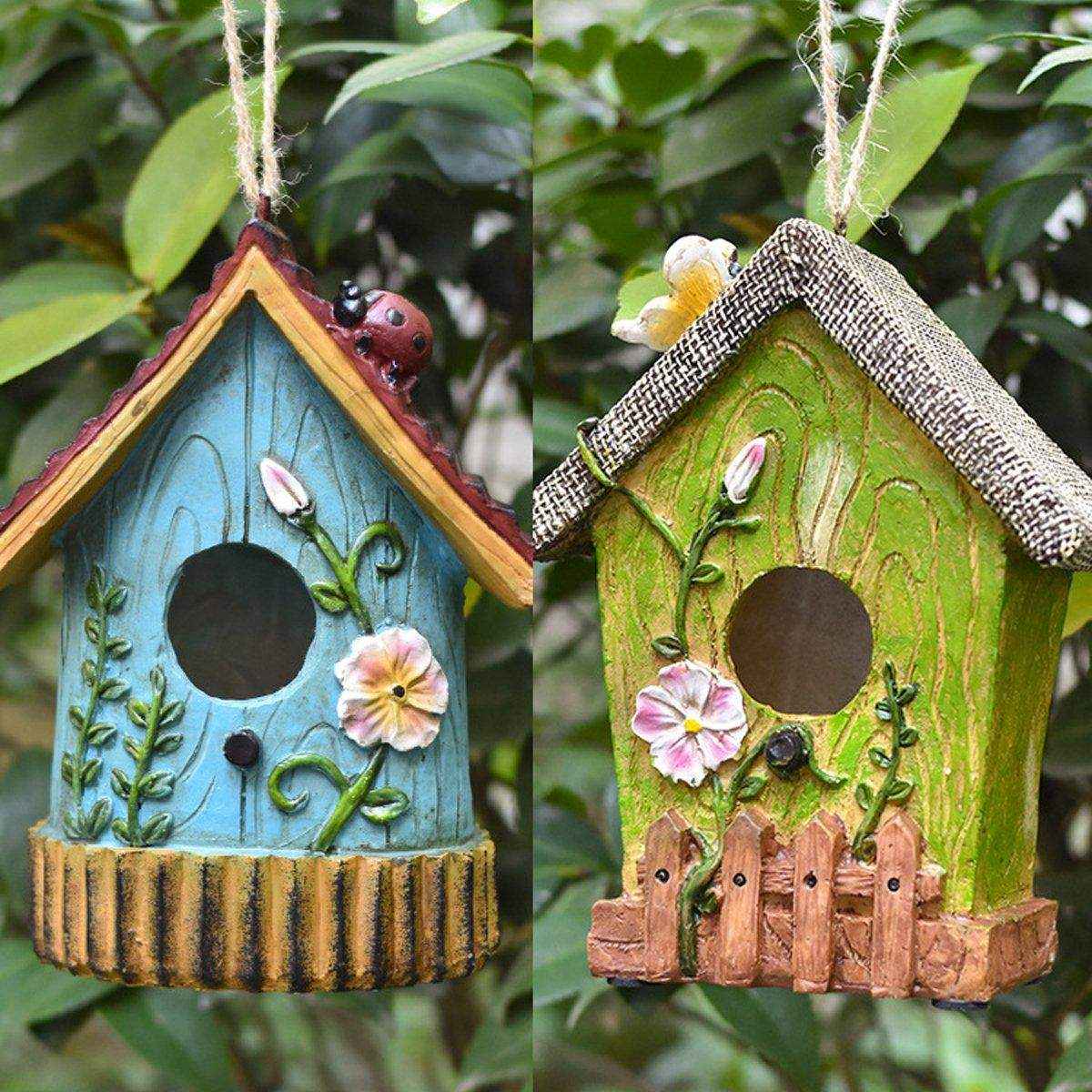 Bird House Resin Crafts Ornaments