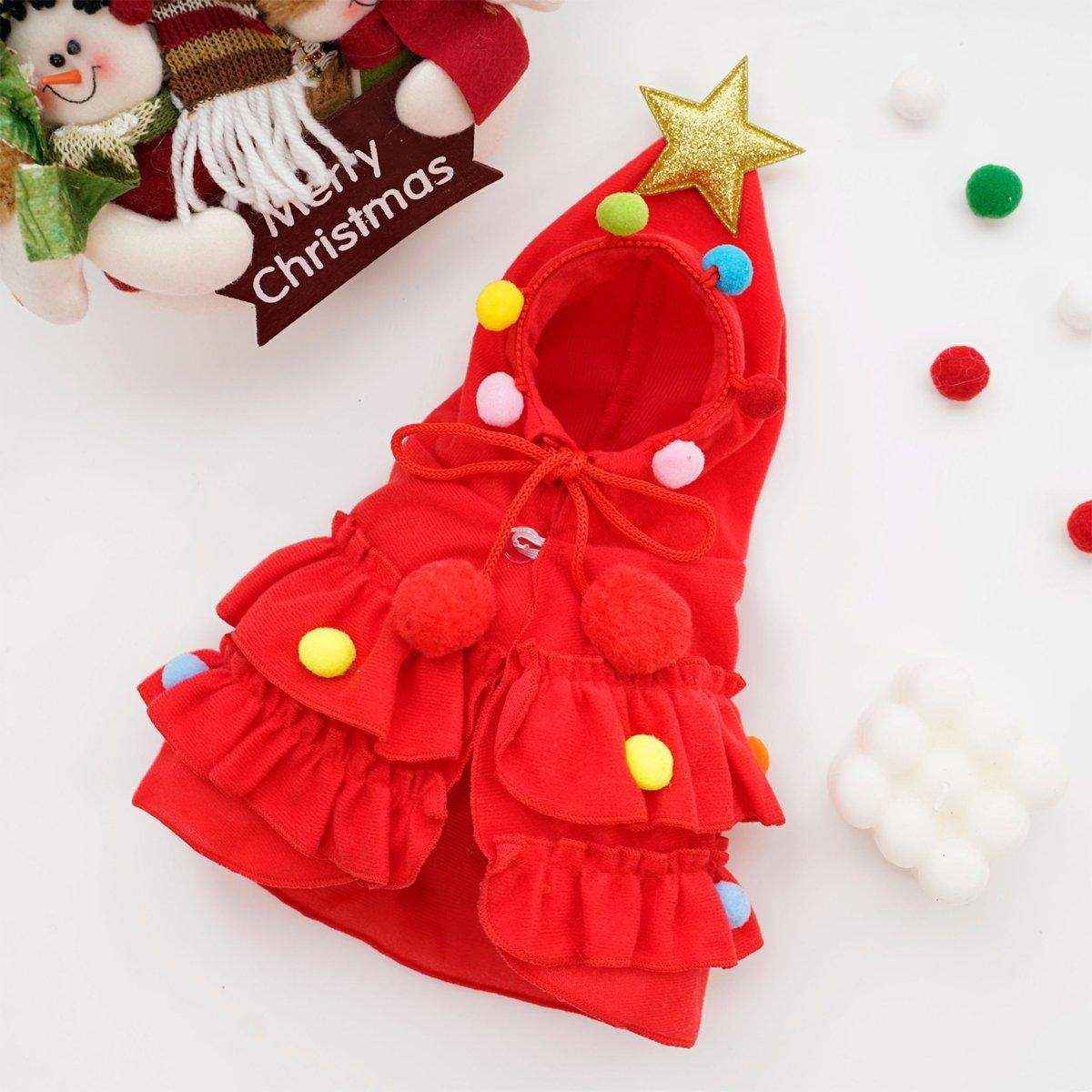 Christmas Pet Clothes Two-color Cape Pet Cape Shawl Dog Transformation Outfit