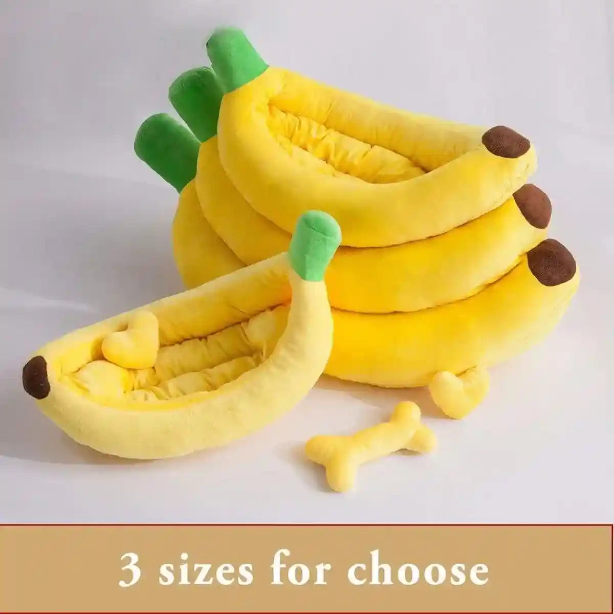 Cute Banana Shape Pet Bed Winter Warm Dog Cat Kennel