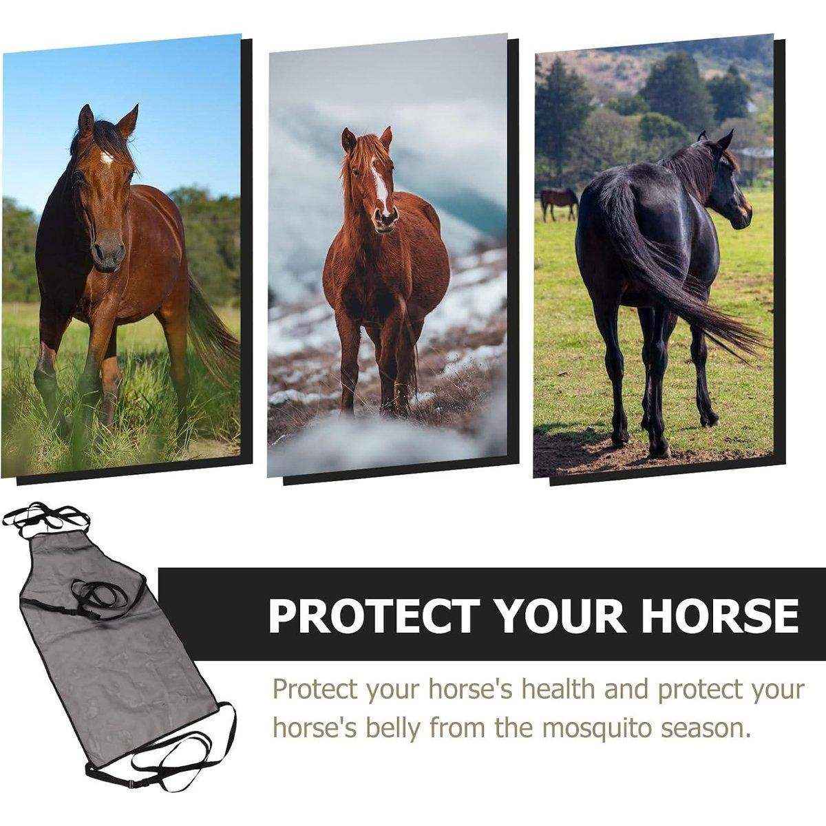 Breathable Equine Fly Rugs Horse Belly Protector for UV & Fly Shield
