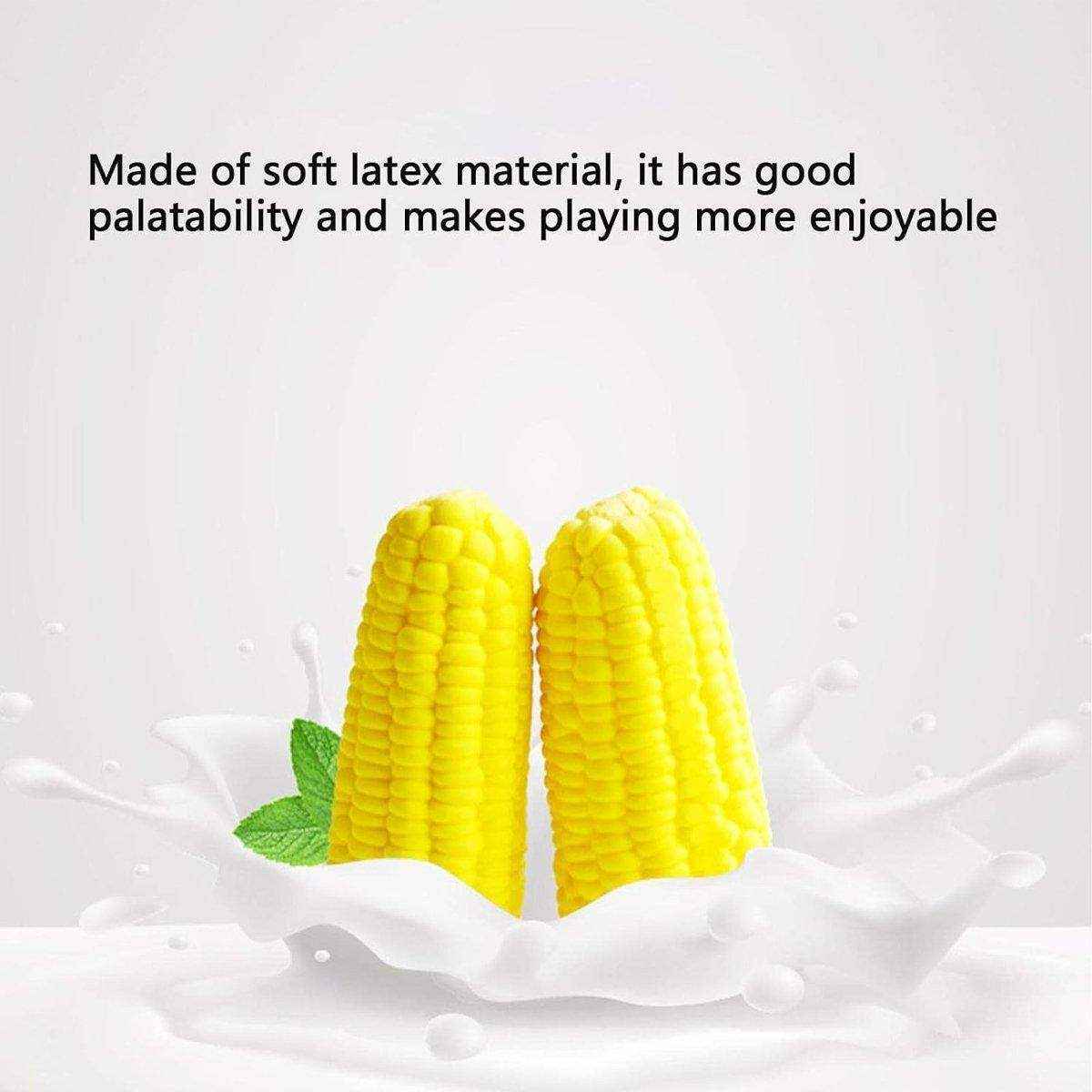 Pet Latex Toys Corn Bite Resistant Molars Dog Toys