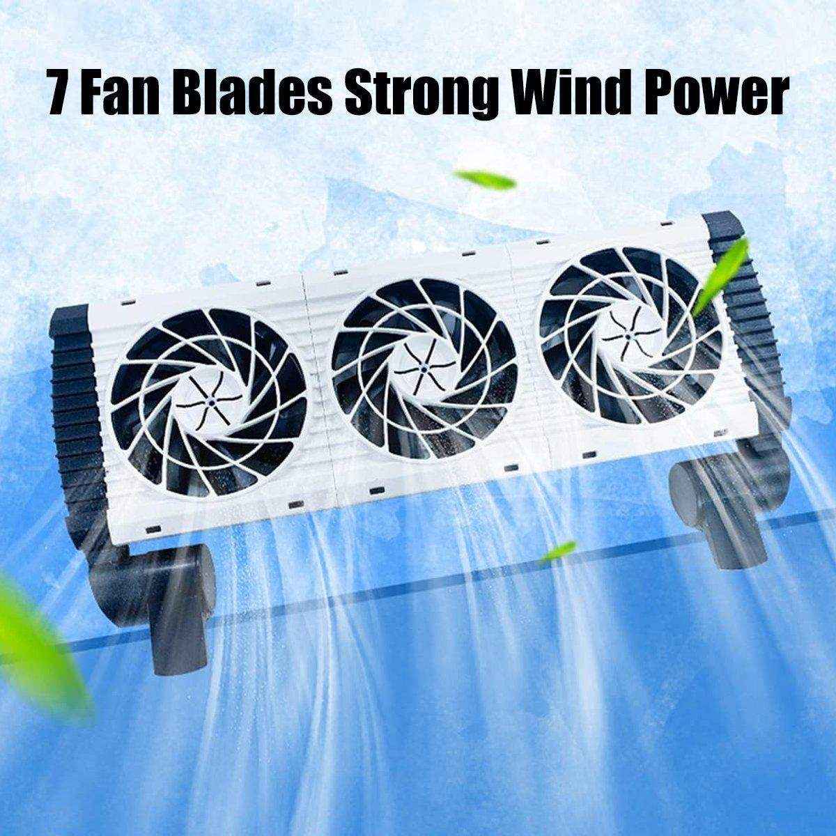 Mini Aquarium Cooling Fan for Fish Shrimp Tanks Quiet Temperature Control