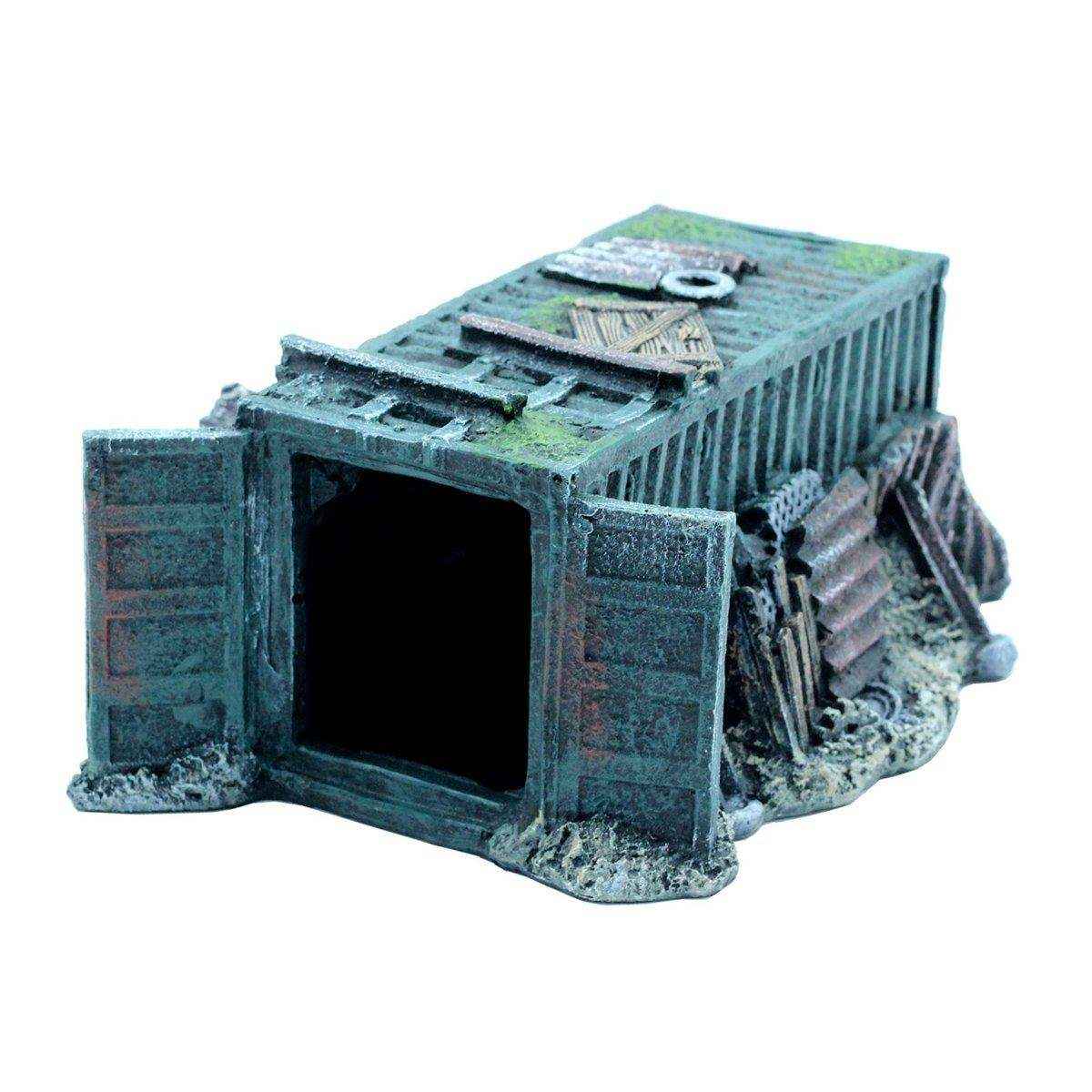 Realistic Aquarium Wreckage Decoration Resin Hiding Spot for Fish & Shrimp