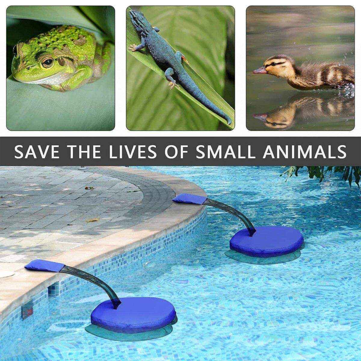 Swimming Pool Critter Saver Animal Escape Ramp Frog Log High Visibility
