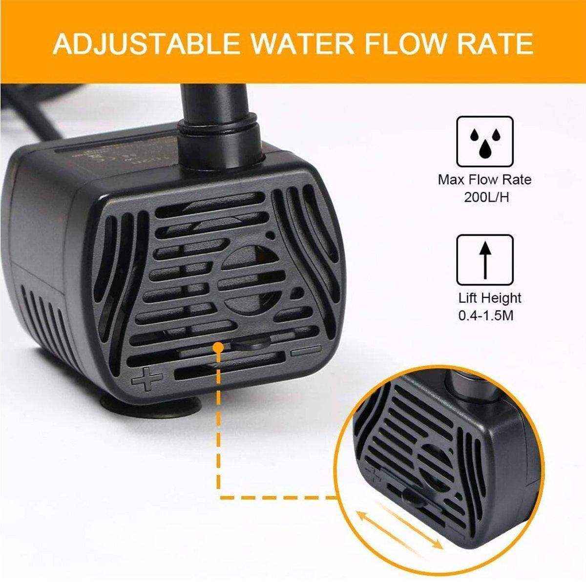 USB-1020 5V Small Water Pump for Fish Tank Aquarium Air Pump