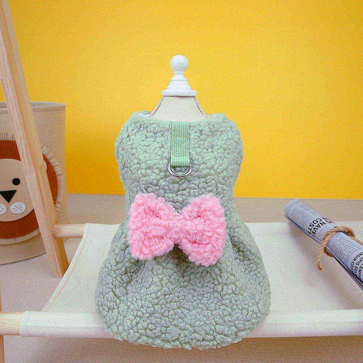 Pet Skirt Dog Cat Clothes with Bow Decoration