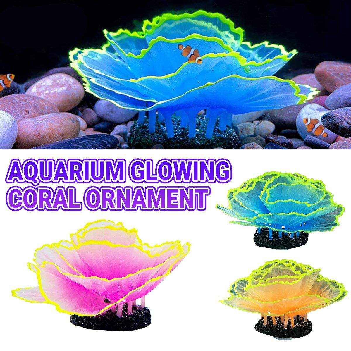 Aquarium Decorations with Artificial Plants - Vibrant Coral Ornament for Fish Tanks