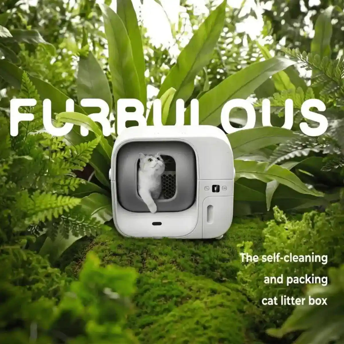 Furbulous Smart Cat Litter Box Automatic Self-Cleaning with App Control Only For Pick Up