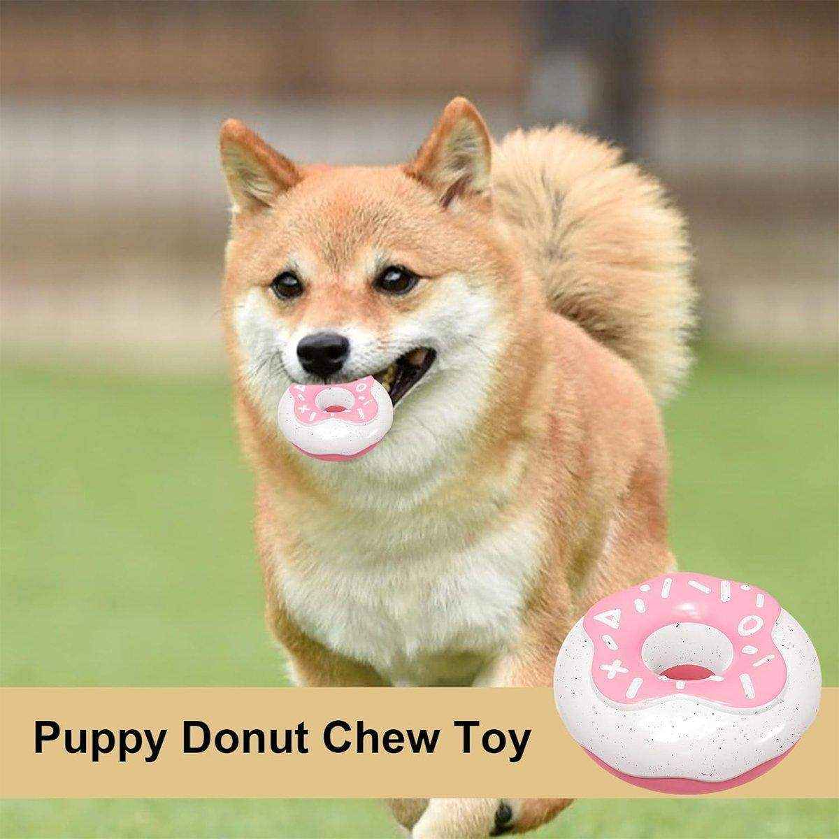 Pet Teeth Cleaning Sound Donut Dog Toys