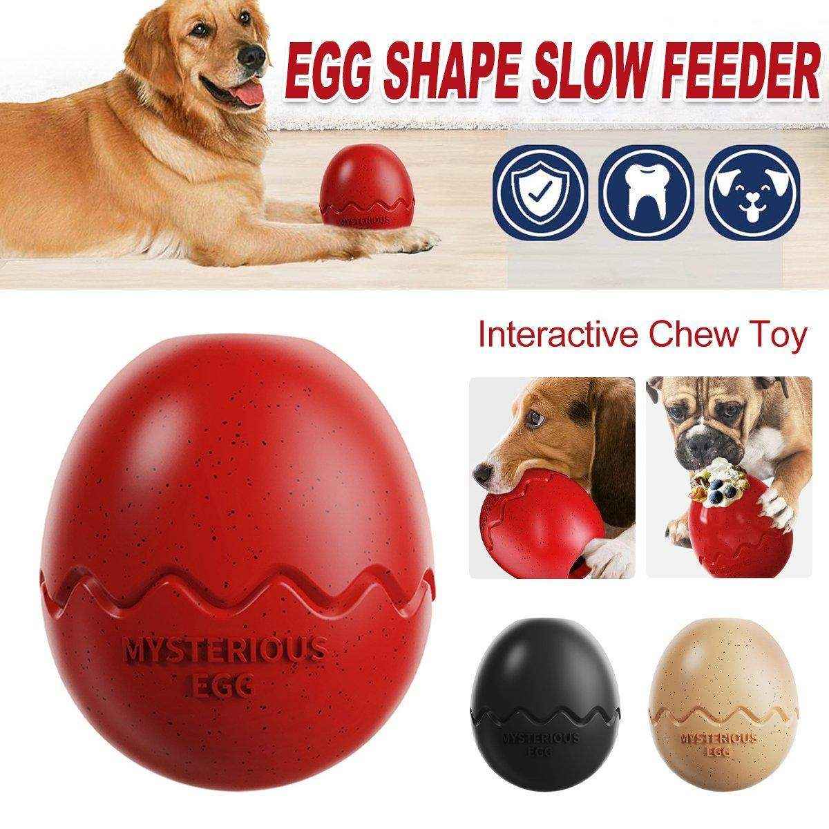 Licking Dog Gnawing Toy Slow Feeder Dinosaur Eggs Interactive Slow Food Dog Toy