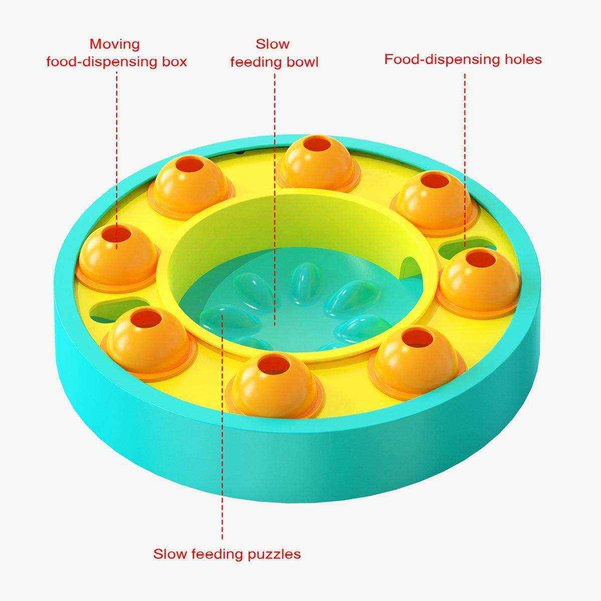 Slow Food Leakage Cat and Dog Bowl Hidden Food Toy for Mental Stimulation