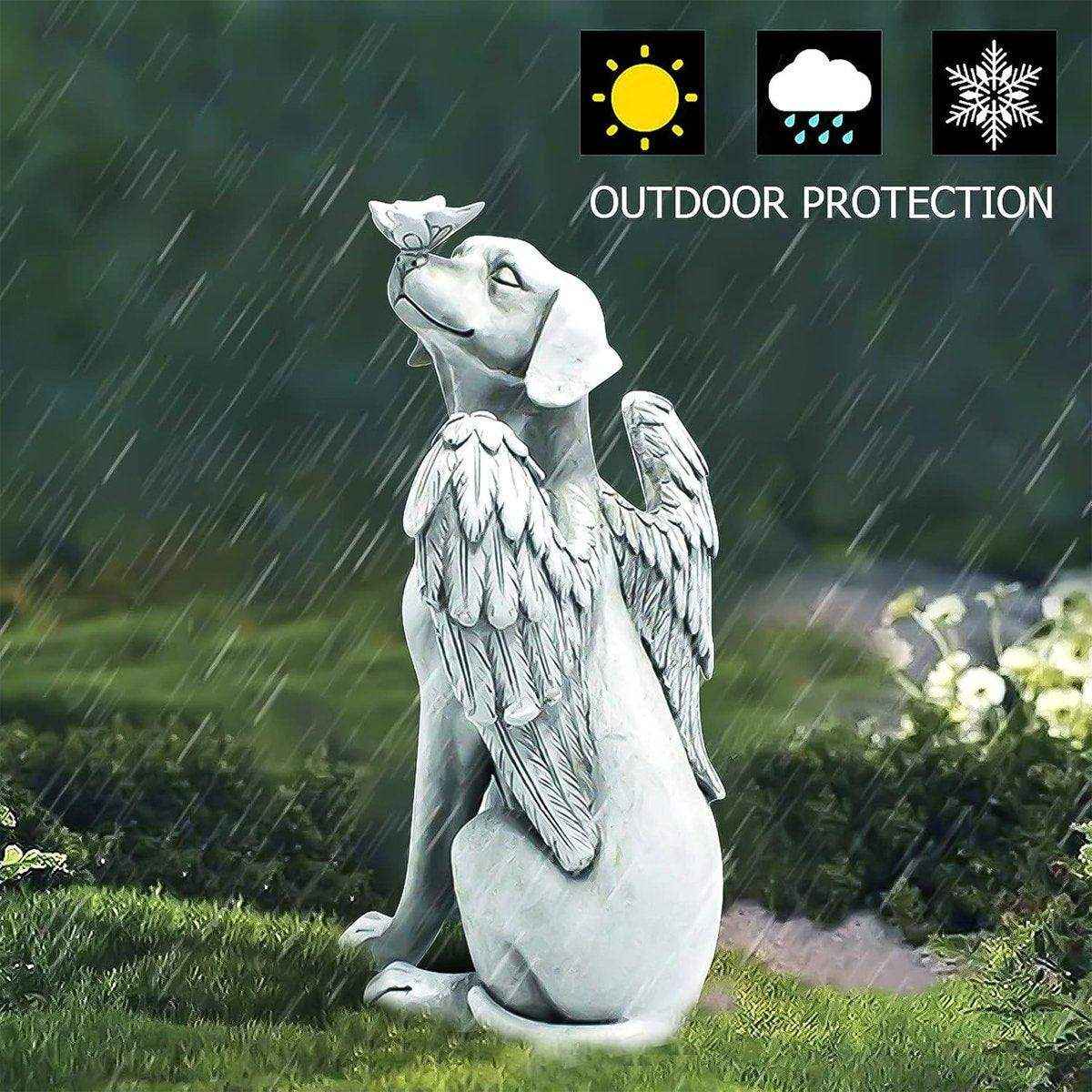 Creative Angel Dog Resin Ornaments Pet Souvenirs Angel Wings