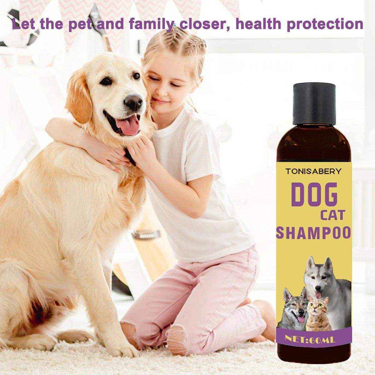 Natural Pet Shampoo for Dogs and Cats Gentle and Deodorizing Formula