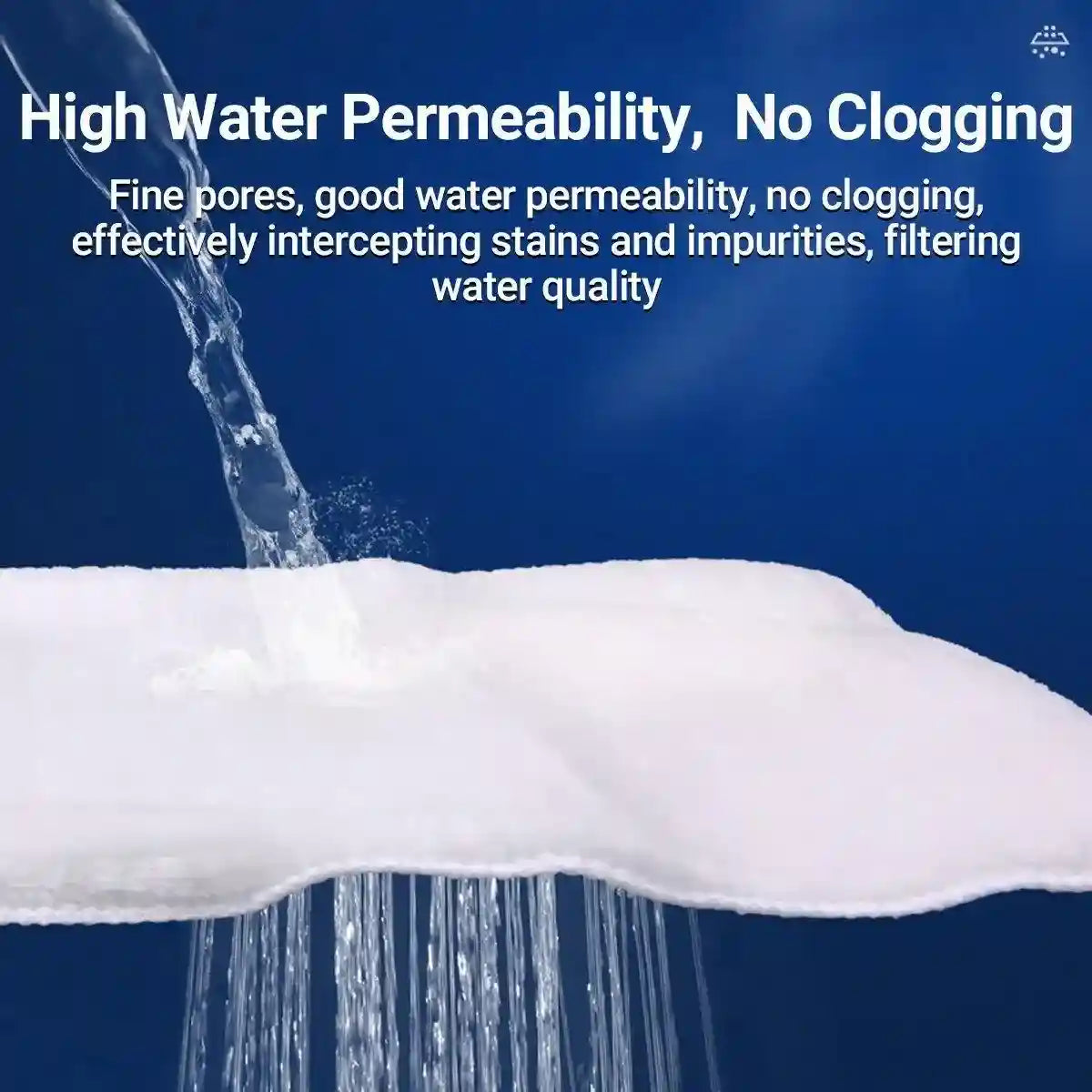 2Pcs Premium Aquarium Hand-Torn Filter Cotton Sponge Filters for Clean Water