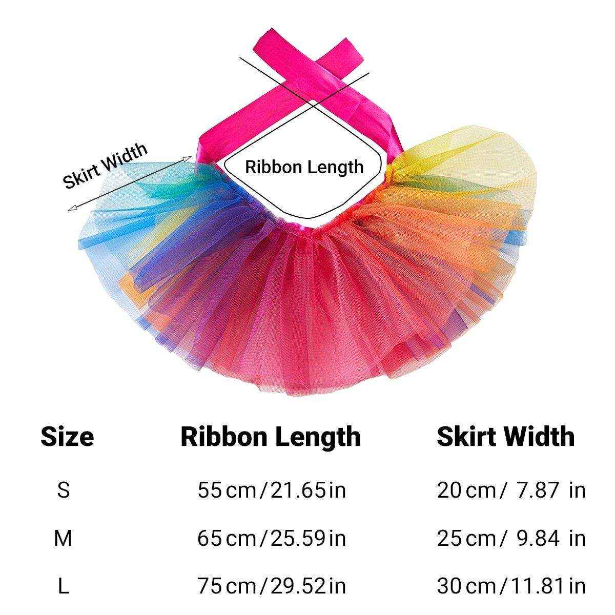Adjustable Pet Tutu Skirt Colorful & Stylish