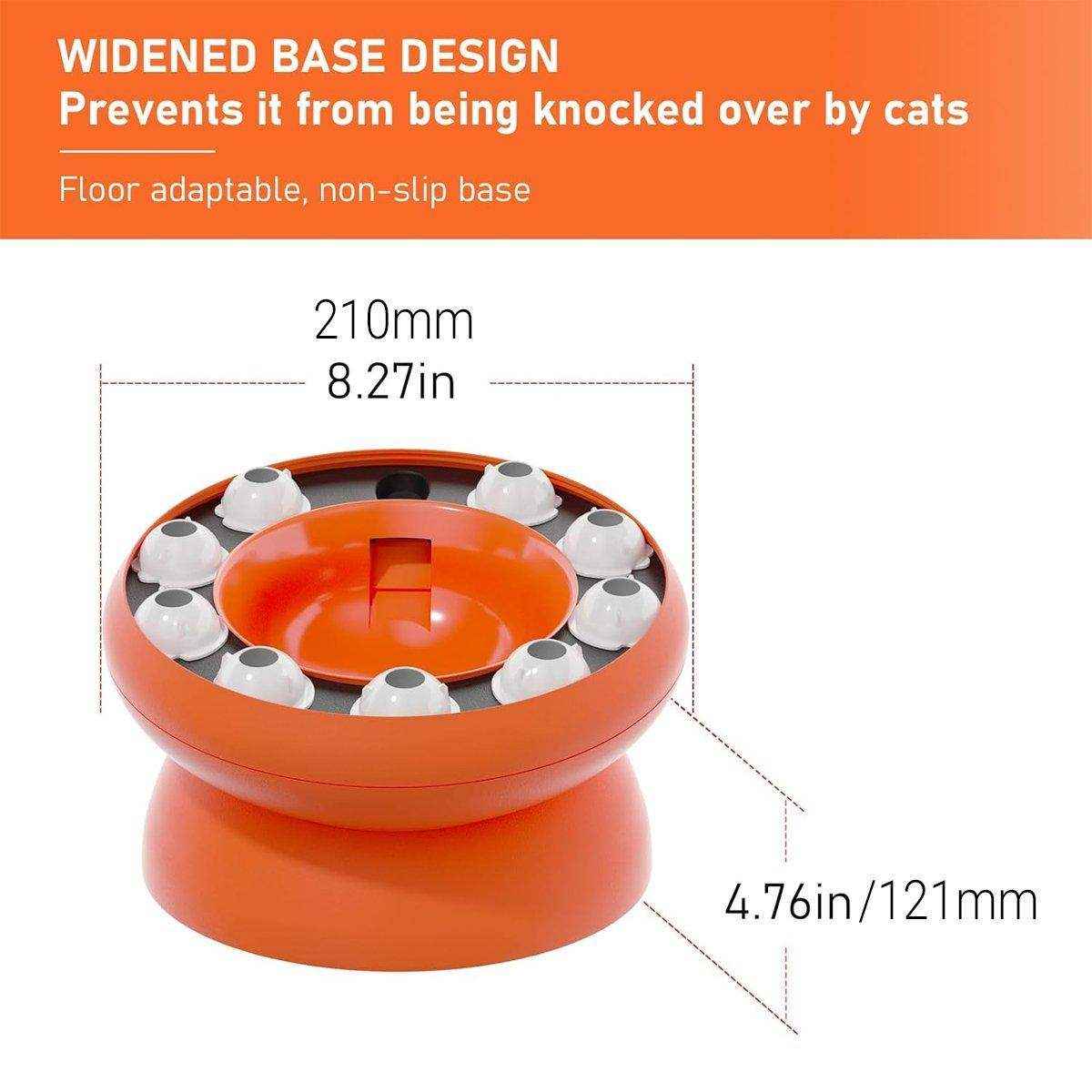 Interactive Slow Feeder Bowl Hidden Food Toy for Cats and Dogs Promotes Healthy Eating