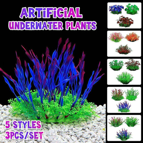 Artificial aquarium grass â vibrant and lifelike underwater plants for fish tanks.